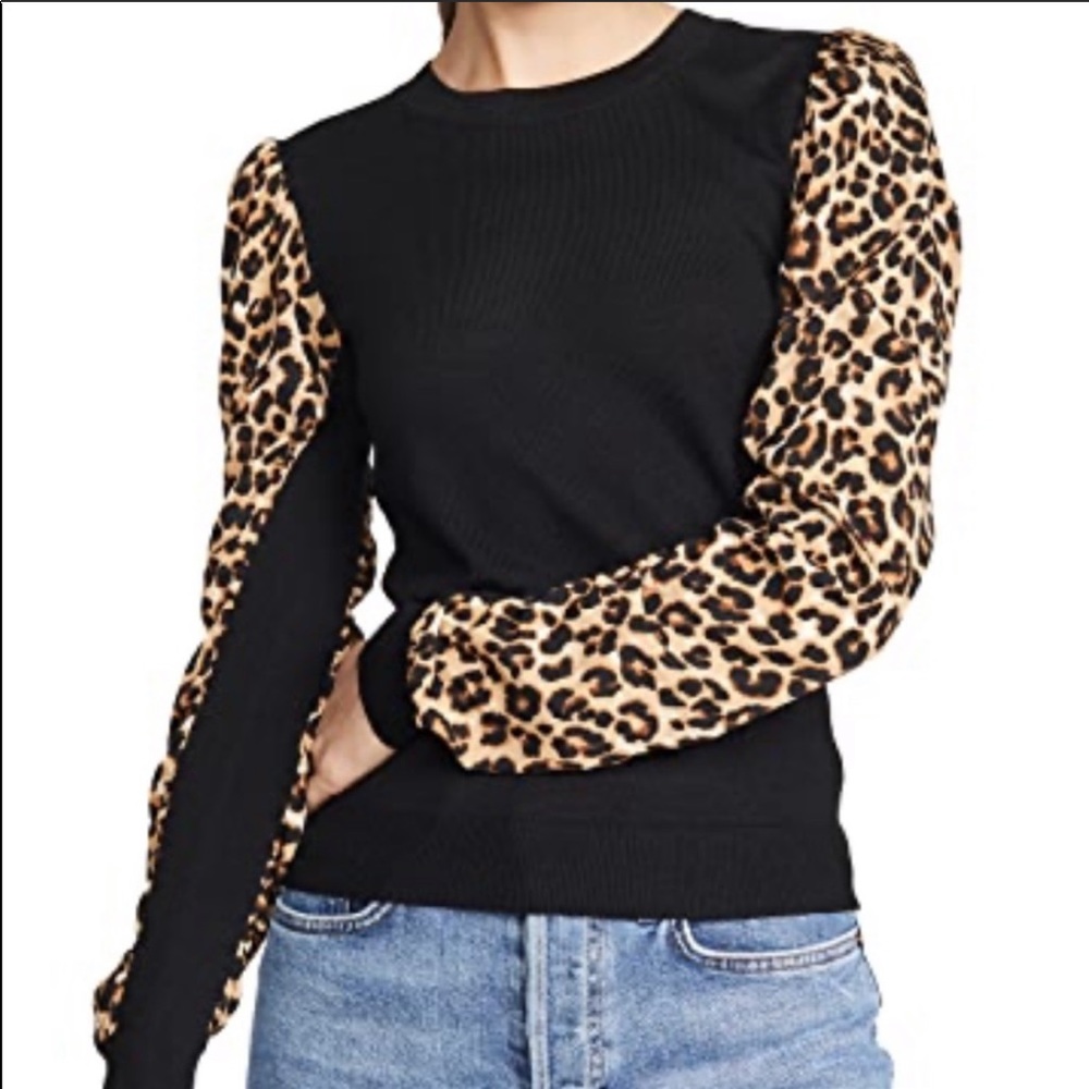 Veronica Beard alder animal print sweater 
xL